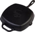 Victoria Cast Iron Grill Pan. Square Grill Pan, Seasoned with 100% Kosher Certified Non-GMO Flaxseed Oil, Black